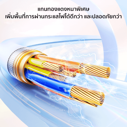 สายชาร์จเร็วซิลิโคน ZTEC รุ่น ZL541 27W ยาว 1.5 เมตร สีฟ้า (รองรับชาร์จเร็ว PD)_6